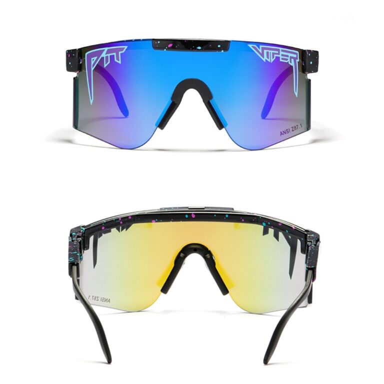 Sport Sunglasses for men women flat top eyewear tr90 frame Black lens